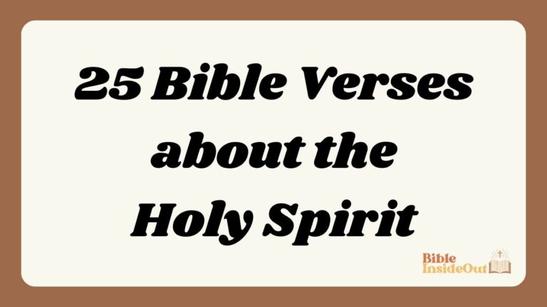 25 Bible Verses about the Holy Spirit (With Commentary)