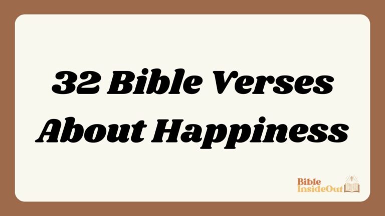 32 Bible Verses About Happiness (With Commentary)