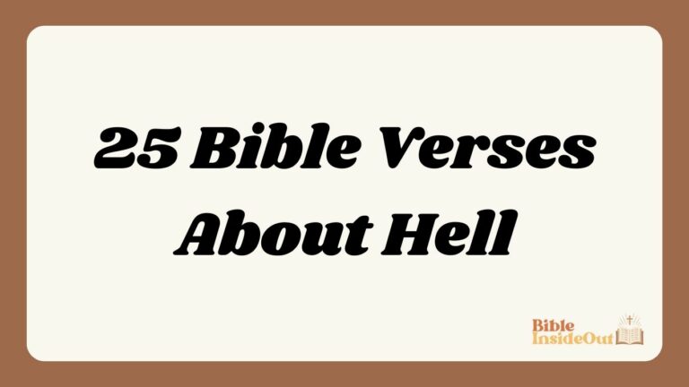 25 Bible Verses About Hell (With Commentary)