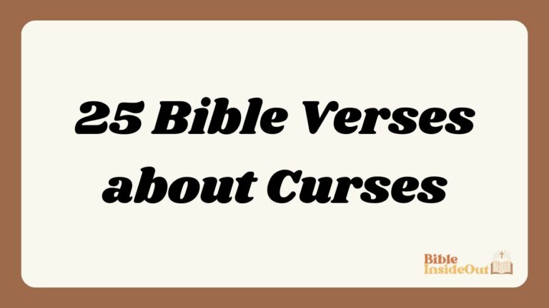 25 Bible Verses about Curses (With Commentary)