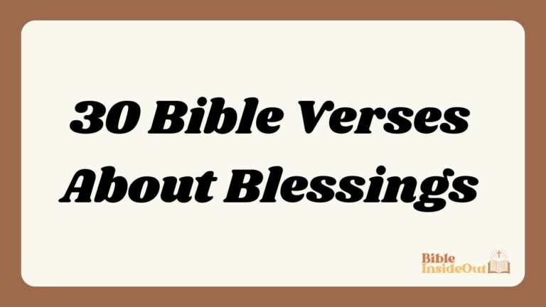 30 Bible Verses About Blessings (With Commentary)