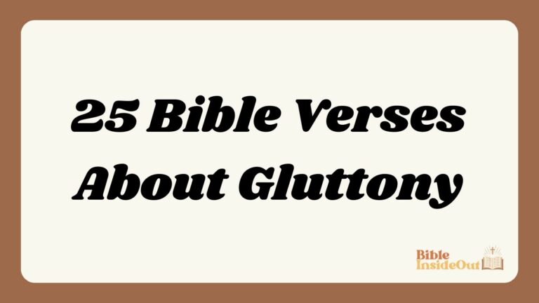 25 Bible Verses About Gluttony (With Commentary)