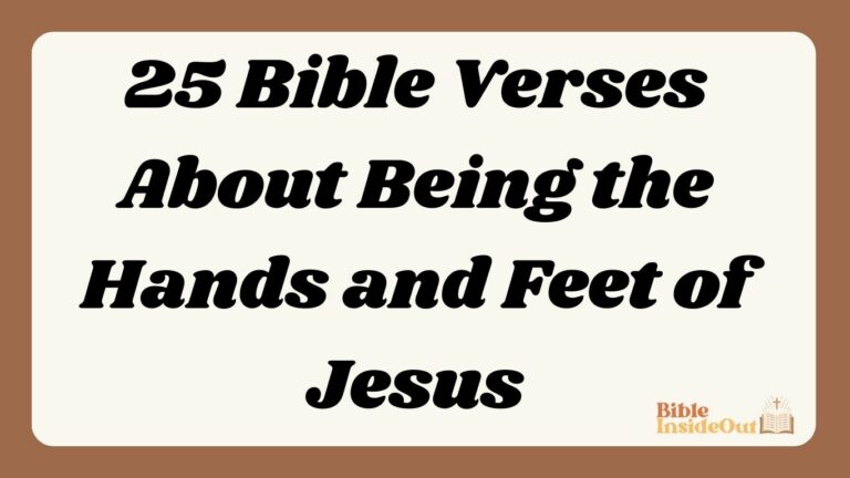 25 Bible Verses About Being the Hands and Feet of Jesus (With Commentary)