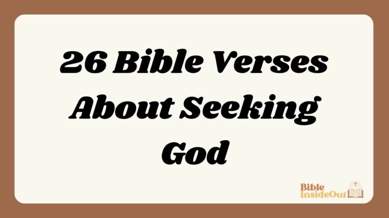 26 Bible Verses About Seeking God (With Commentary