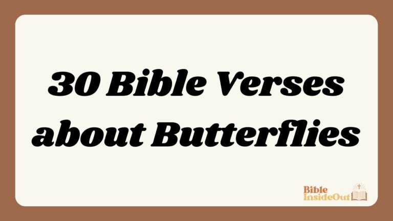 30 Bible Verses about Butterflies (With Commentary)