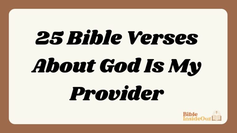 25 Bible Verses About God Is My Provider (With Commentary)