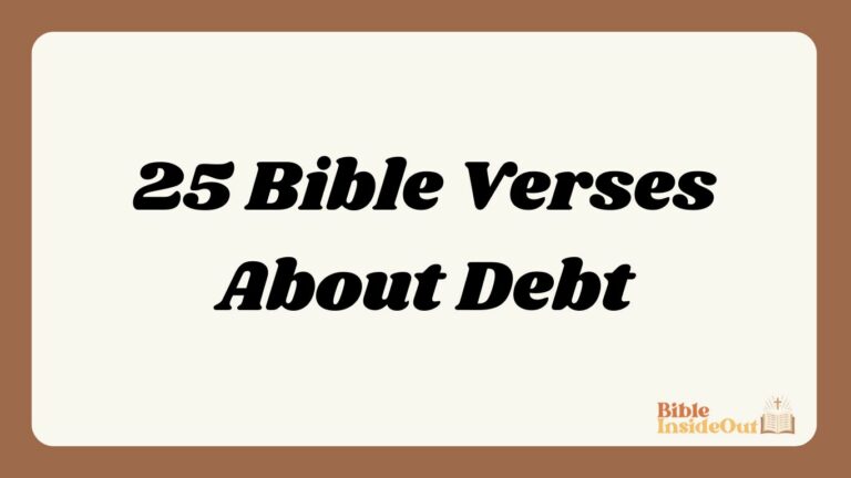 25 Bible Verses About Debt (With Commentary)