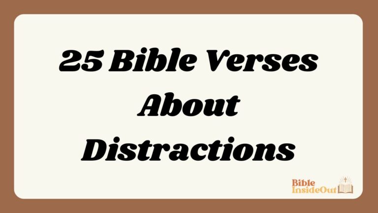25 Bible Verses About Distractions (With Commentary)