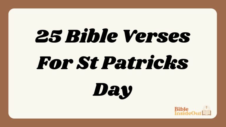 25 Bible Verses For St Patricks Day