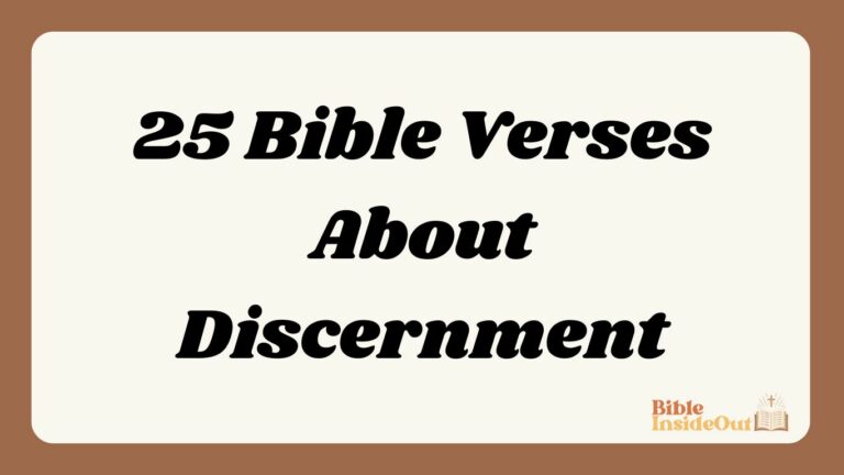 25 Bible Verses About Discernment (With Commentary)